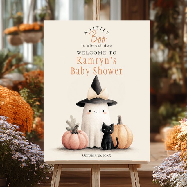 Halloween-Kinderdusche ein kleiner Boo ist willkom Poster (Von Creator hochgeladen)