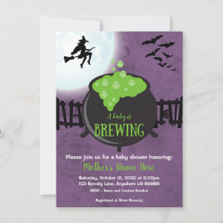 Halloween-Kinderdusche Einladung