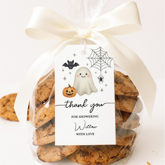 Halloween-Kinderdusche geklappt Danke Geschenkanhänger (Von Creator hochgeladen)