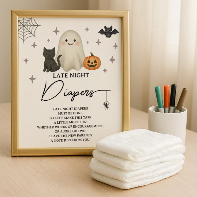 Halloween-Kinderdusche Spätabentaucher Poster (Von Creator hochgeladen)
