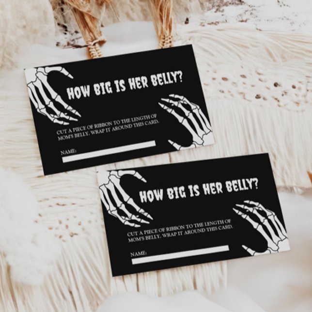 Halloween-Kinderdusche wie groß ist ihre Bauchkart Begleitkarte (Von Creator hochgeladen)