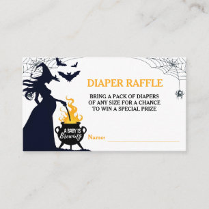 Halloween-Kinderdusche-Windeln Begleitkarte