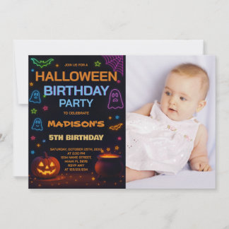 Halloween Kindergeburtstag Einladung