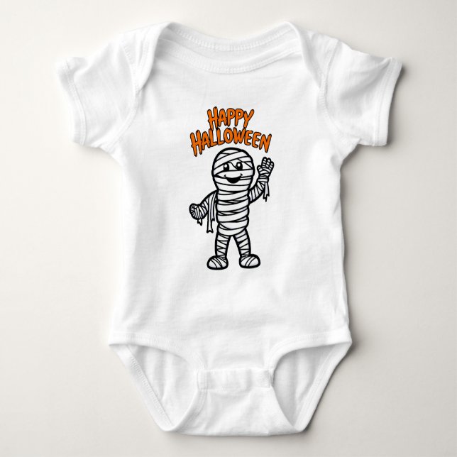 Halloween - Kindermumie Baby Strampler (Vorderseite)