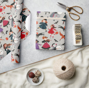 Halloween-Kinderspielplatz Geschenkpapier