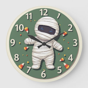 Halloween-Kinderzimmer: Die Monster-Wall-Uhr Große Wanduhr