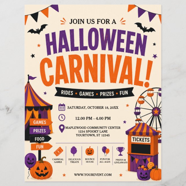 Halloween-Kirmesflyer Flyer (Vorne)