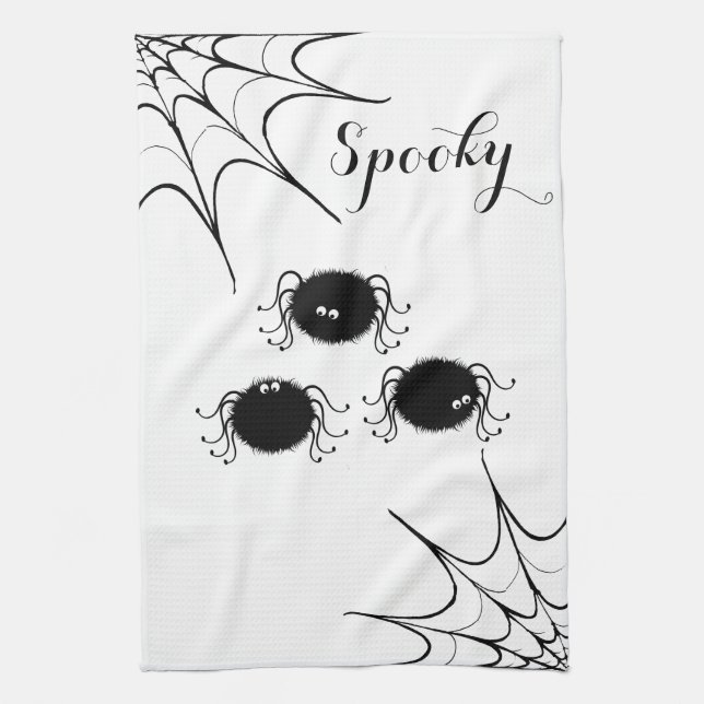 Halloween Kitchen Handtuch Dancing Spiders (Vertikal)