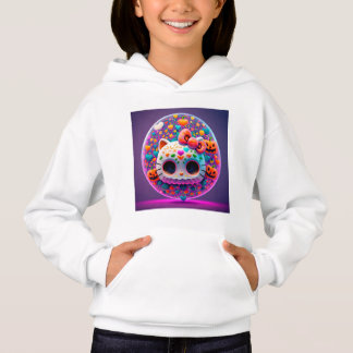 Halloween kitty bubble hoodie