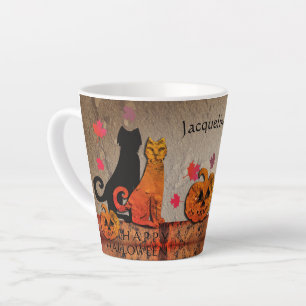 Halloween Kitty Latte Tasse