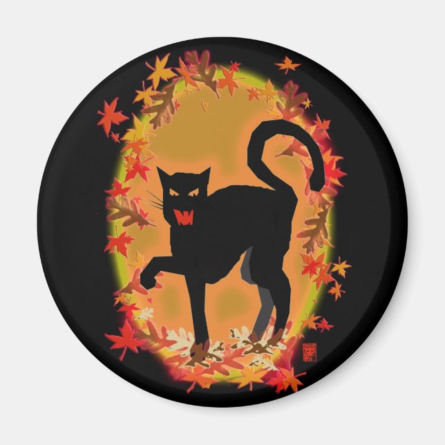 halloween kitty magnet (Vorne)