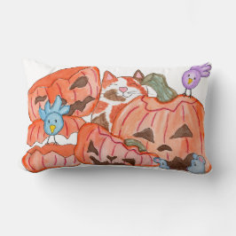 Halloween Kitty und Smashed Pumpkins Lendenkissen