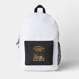 Halloween Klassenraum Magie Bedruckter Rucksack