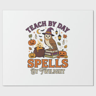 Halloween-Klassenzimmer-Mondlicht-Magie Geschenkpapier