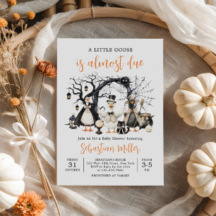 Halloween Kleine Alberne Gänsedusche Einladung