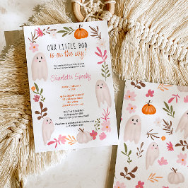 Halloween kleine Gespenster Niedliche Babydusche Einladung