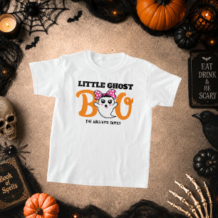 Halloween Kleiner Geist Boo Junge Familie Matching T-Shirt