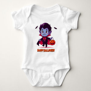 Halloween - Kleiner Vampir und Kürbis Baby Strampler
