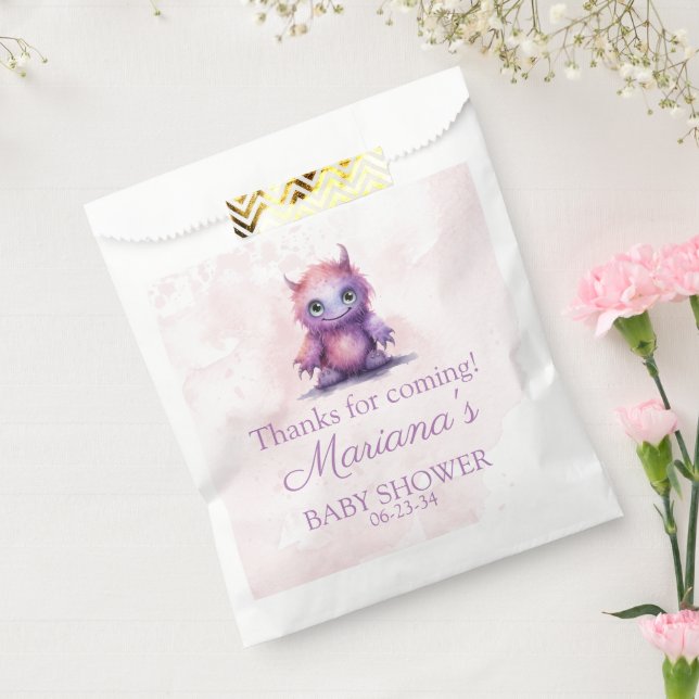 Halloween Kleines Monster Girl Babydusche Geschenktütchen (Versiegelt)