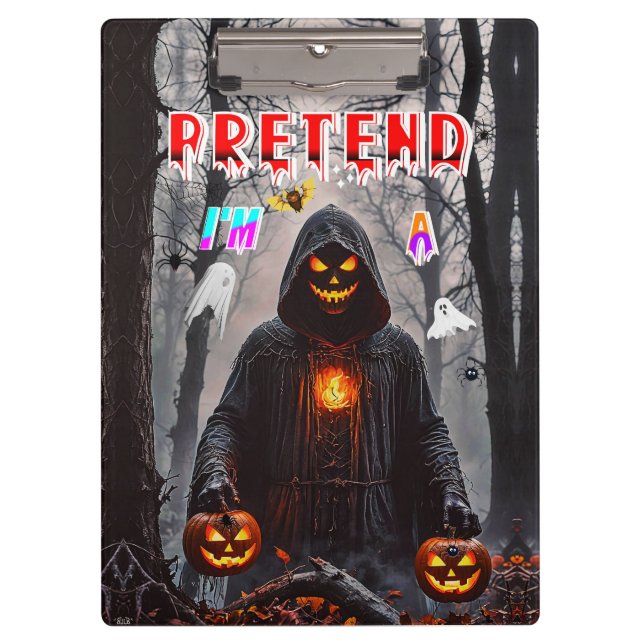 Halloween Klemmbrett (Vorderseite)
