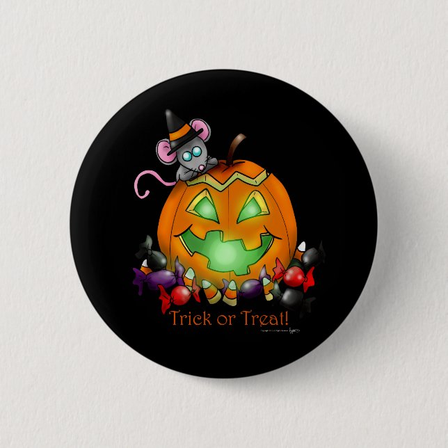 Halloween-Knopf Button (Vorderseite)