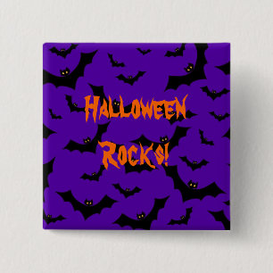 Halloween-Knopf - Schläger-Halloween-Felsen Button