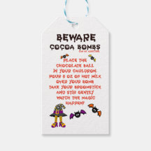 HALLOWEEN KOKORABOMBEN-RICHTUNG GIFT-TAGS