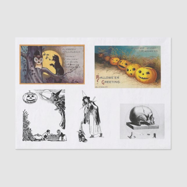 Halloween-Kollektion Seidenpapier (Vorderseite)