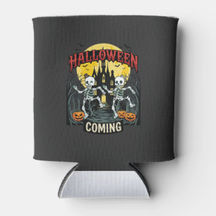 Halloween Kommende Tanzende Skelette Schloss Kürbi Dosenkühler