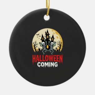 Halloween Kommende Tanzende Skelette Verzaubertes Keramik Ornament