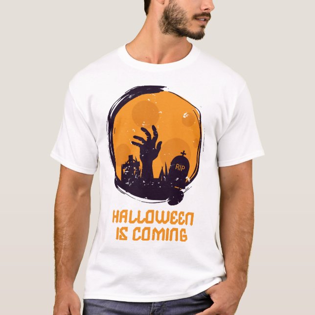Halloween kommt T-Shirt (Vorderseite)