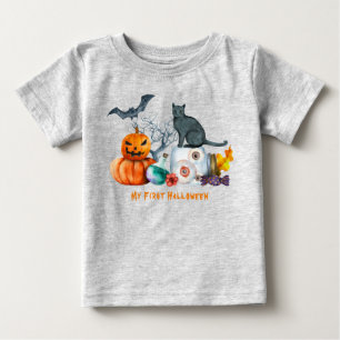 Halloween-Komposition Mein erstes Halloween Baby T-shirt