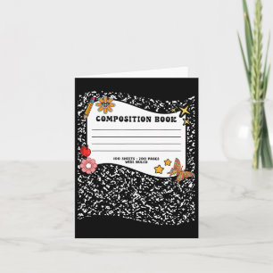 Halloween-Kompositionen-Notebook-Funny-Lehrer Karte