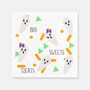 Halloween-Konfetti-Streusel Geist Serviette