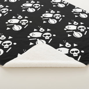 Halloween-Konfetti-Streusel Geist Totenkopf Kürbis Sherpadecke