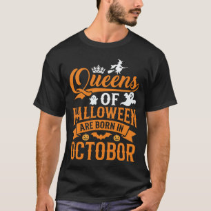 Halloween Königinnen im Oktober geboren Vintage-Ty T-Shirt