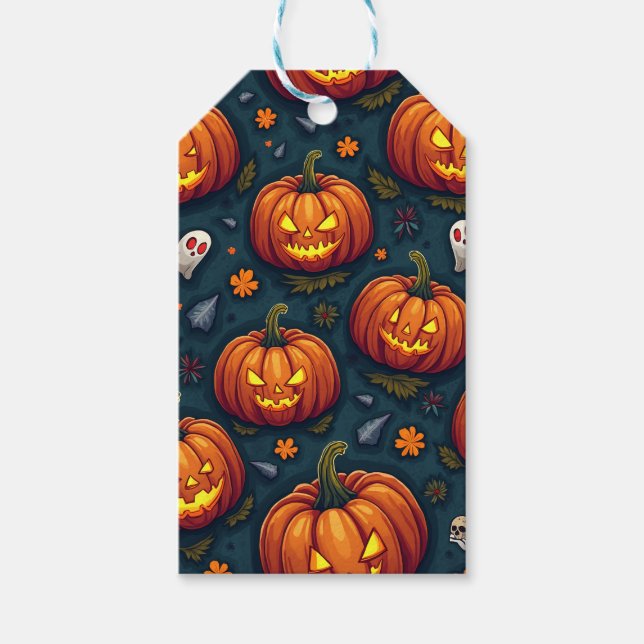 Halloween-Konzept Geschenkanhänger (Vorderseite)