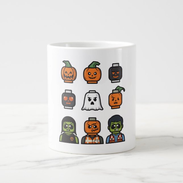 Halloween-Kopf-Monster-Tasse Jumbo-Tasse (Vorderseite)