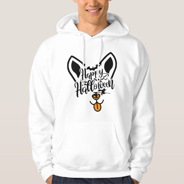 Halloween-Korgi Hoodie (Vorderseite)