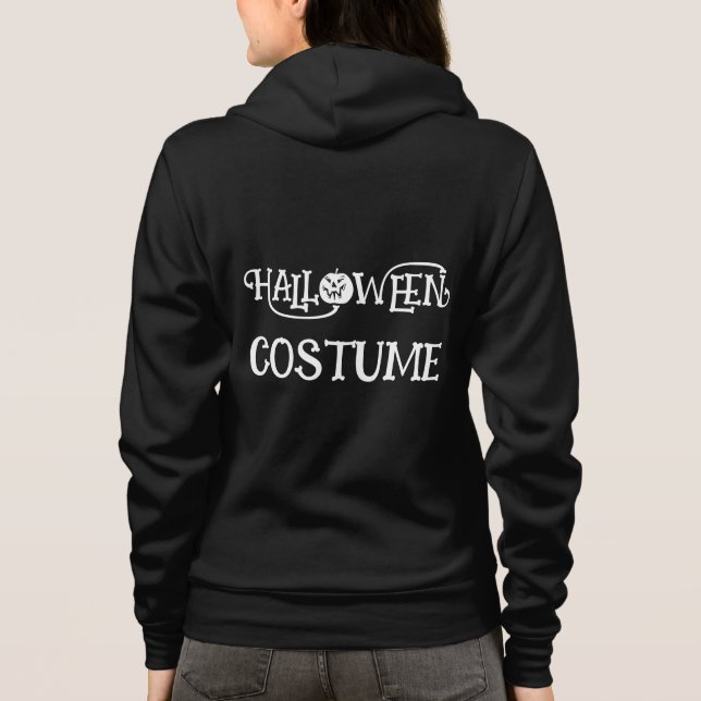 HALLOWEEN KOSTEN für Frauen Funny Gag anpassen Hoodie (Rückseite)