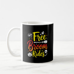 Halloween Kostenlose Besenfahrten Hexe Grafik Kaffeetasse