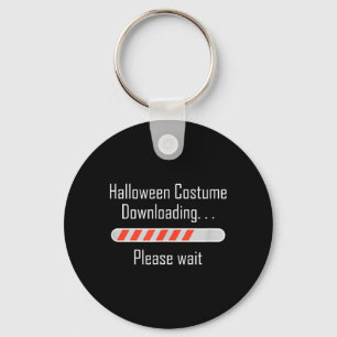 Halloween-Kostenloser Download Bitte warten Sie Lu Schlüsselanhänger