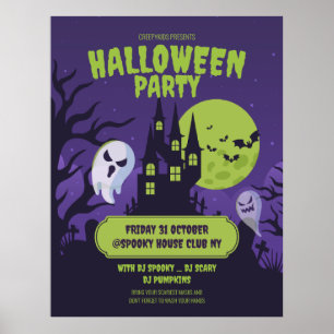 Halloween-Kostenparty-Einladung Halloween-Party Poster