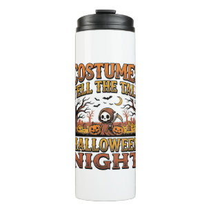 Halloween-Kostenume Geschichte Vintage Friedhof Ty Thermosbecher