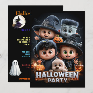Halloween-Kostenümfest Einladung