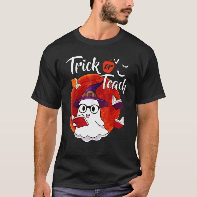 Halloween-Kostüm 202 für Trick oder Teach Ghost Te T-Shirt (Vorderseite)