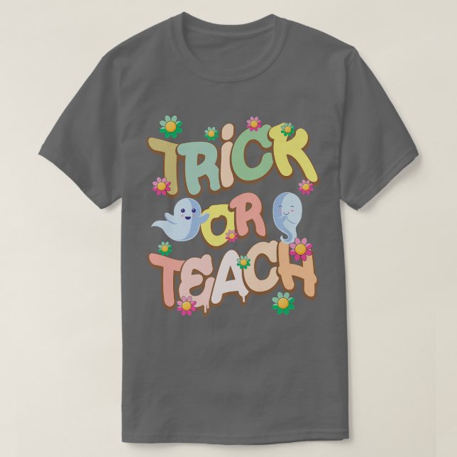 Halloween-Kostüm 332: Funny Trick oder Lehrer T-Shirt (Design vorne)