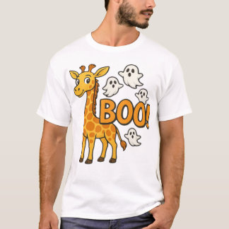 Halloween-Kostüm Boo-Giraffe-spookige Saison Overs T-Shirt