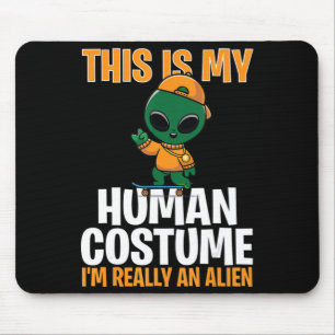 Halloween-Kostüm Das ist mein menschliches Kostüm, Mousepad