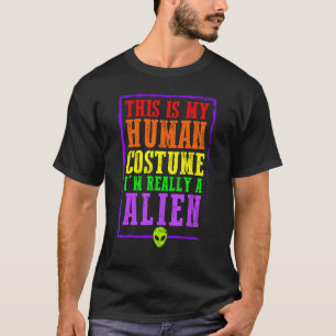 Halloween-Kostüm Das ist mein menschliches Kostüm, T-Shirt